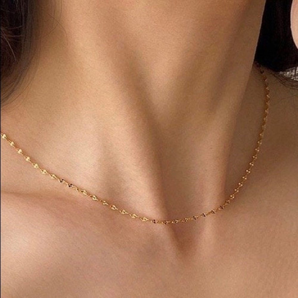 Delicate gold chain necklace - Picture 6 of 7